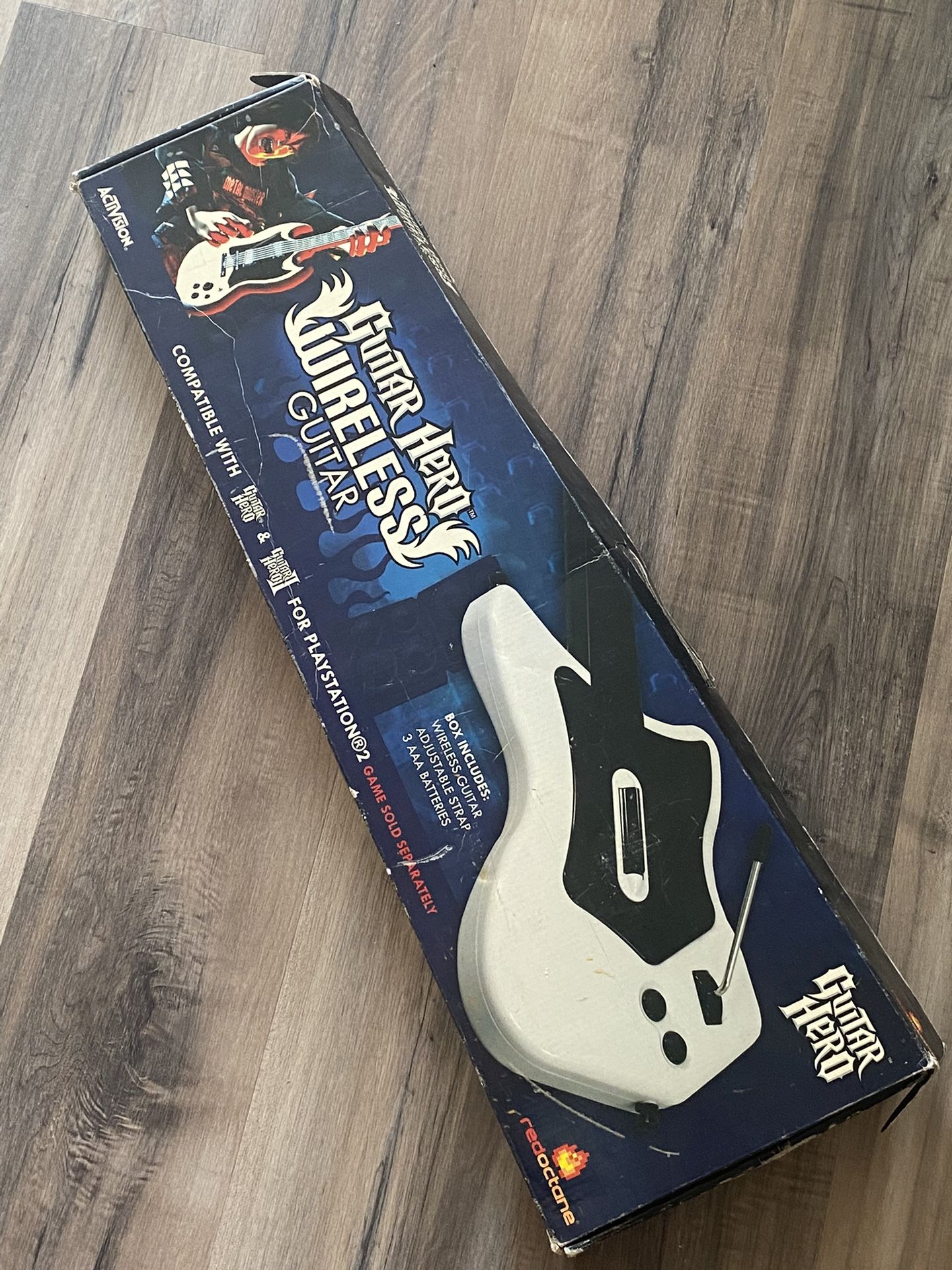 Guitar Hero Red Octane Guitar PS2 Wireless Original Box for Sale in