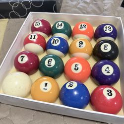 Pool balls set