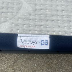 King Sealy Memory Foam Mattress With Bed Rail