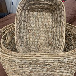 4 Piece Wicker Baskets