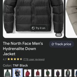 The North Face Puffer Jacket – Black, Hoode
