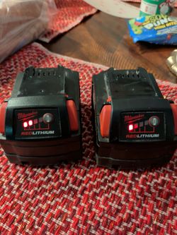Milwaukee batteries plus charger