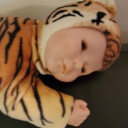 Anne Geddes Baby Tiger Plush Doll - 14"