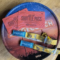 2 Stagecoach Passes W/ Shuttle Passes OBO