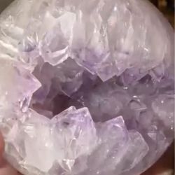 Large pink amethyst sphere