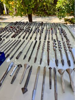 Heavy Duty Drill Bit Tool Set Lot - Woodwork / Carpenter