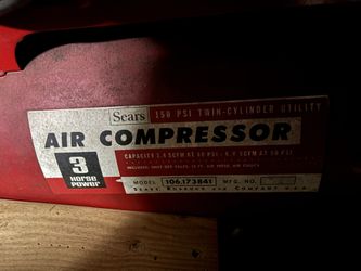 Sears And Roebuck 3HP Air Compressor