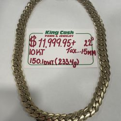 CUBAN CHAIN 10KT YG 