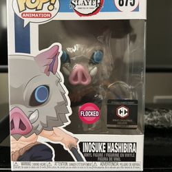 Inosuke Hashibira Flocked Funko Pop