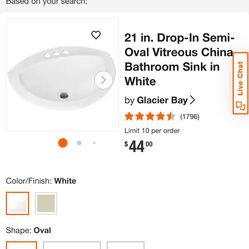 Ceramic Sink 21 Inch Used