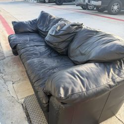 FREE Leather Couch Sofa Black