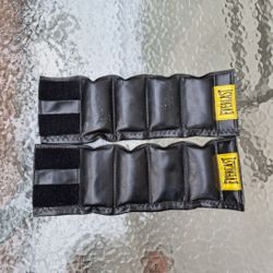 Everlast 2.5lb Black Leather Ankle Wrist Weight Set