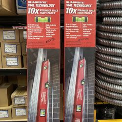 Milwaukee 10 in. /24 in. /48 in. /78 in. REDSTICK Magnetic Box and Torpedo Level Set