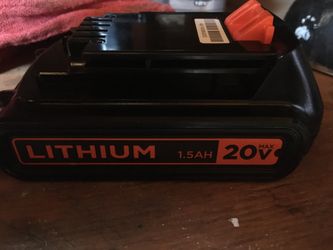 20v Black Decker 1.5ah battery