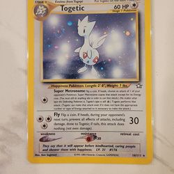 Togetic - 16/111 - Pokemon Card Neo Genesis Holo Rare Card WOTC - NM!  *SWIRL*