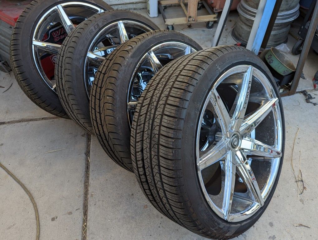 Lexani 20" Wheels And Pirelli Tires 245/35/20 275/35/20