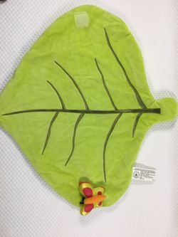 Green Leaf Plush Lovey with Butterfly Rattle Disney Parks Baby Plush Replacement