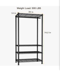 Portable wardrobe rack
