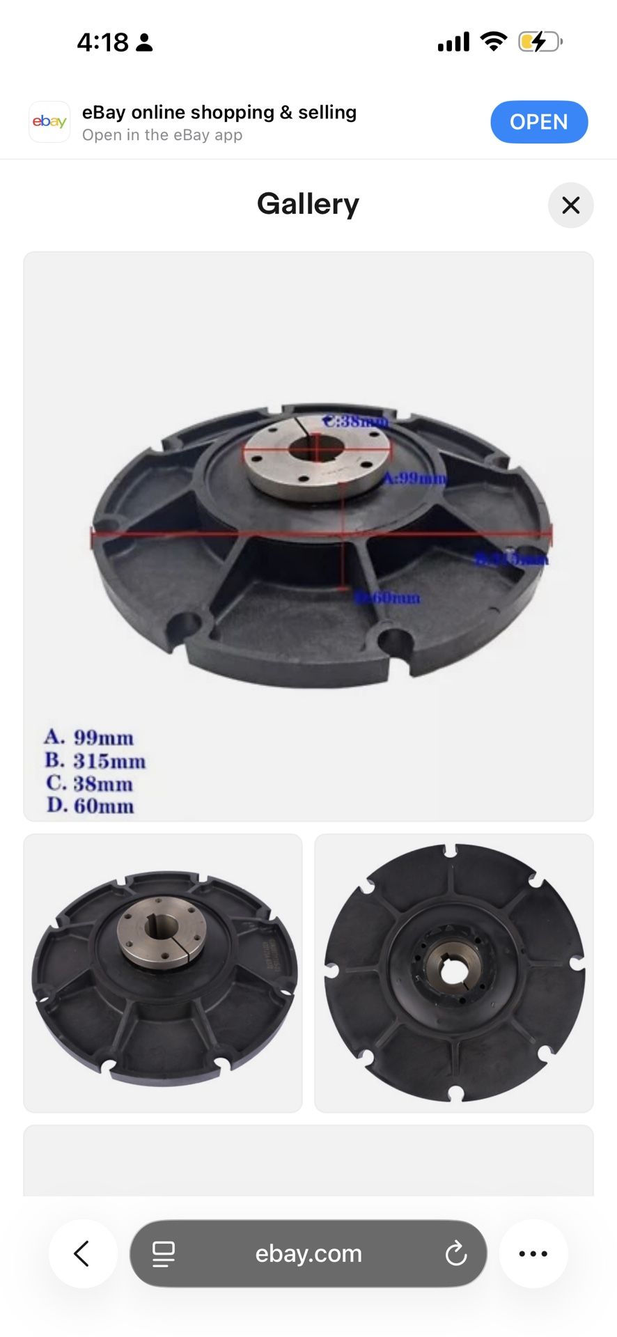 Flexible Coupling For Ingersoll Rand Doosan P185 Bobcat Compressor Coupler 38mm