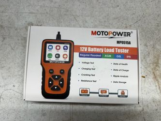 MOTOPOWER MP0515A 12V Car Battery Tester Automotive 100-2000 CCA Battery System Tester