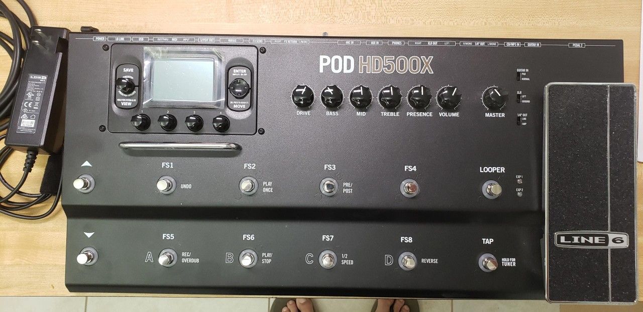 Pod HD500X guitar multi effects