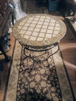Marble bend table