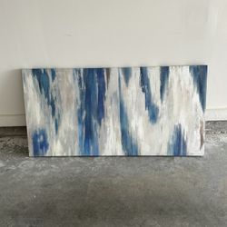 Blue And Silver Painting