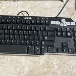 Dell SK-8135 USB Wired Mechanical Keyboard Black Authentic 2 USB Ports