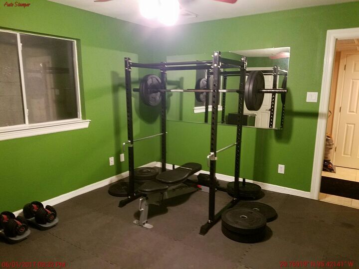 Titan T2 power rack w dip attachment. Crossfit fitness work out exercise