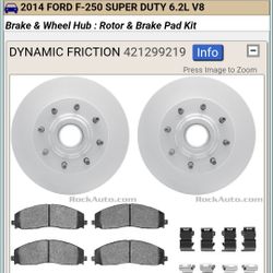 FRONT BRAKE ROTORS & HUB SET