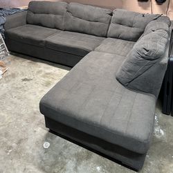 Gray Living Room Sectional (Used - 1 yr.)