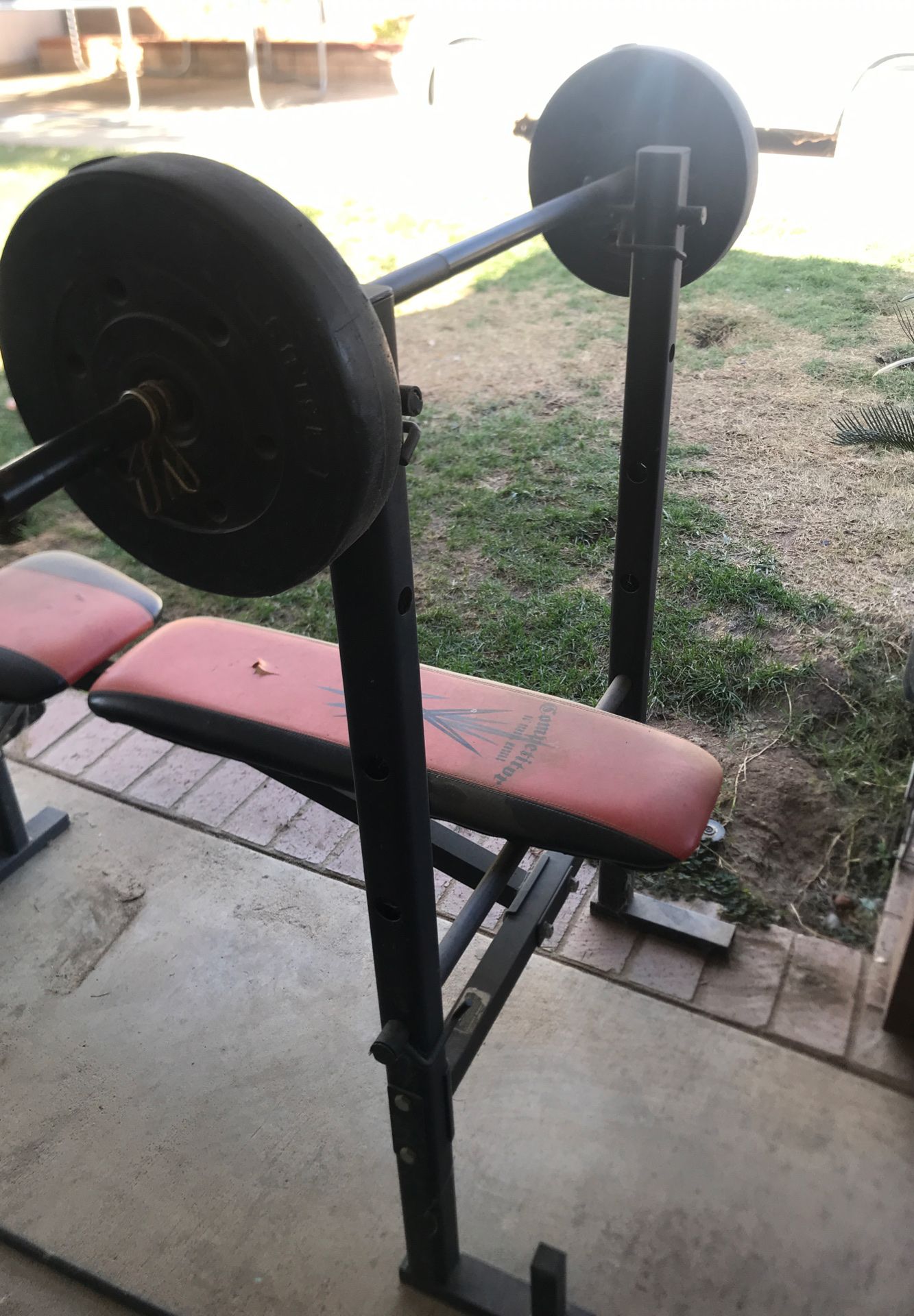 Bench work out thing