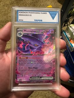 Mismagius EX Pokémon Card Graded Perfect 10