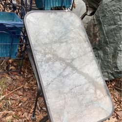 Metal And Glass Table