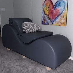 Grey Leather Chair