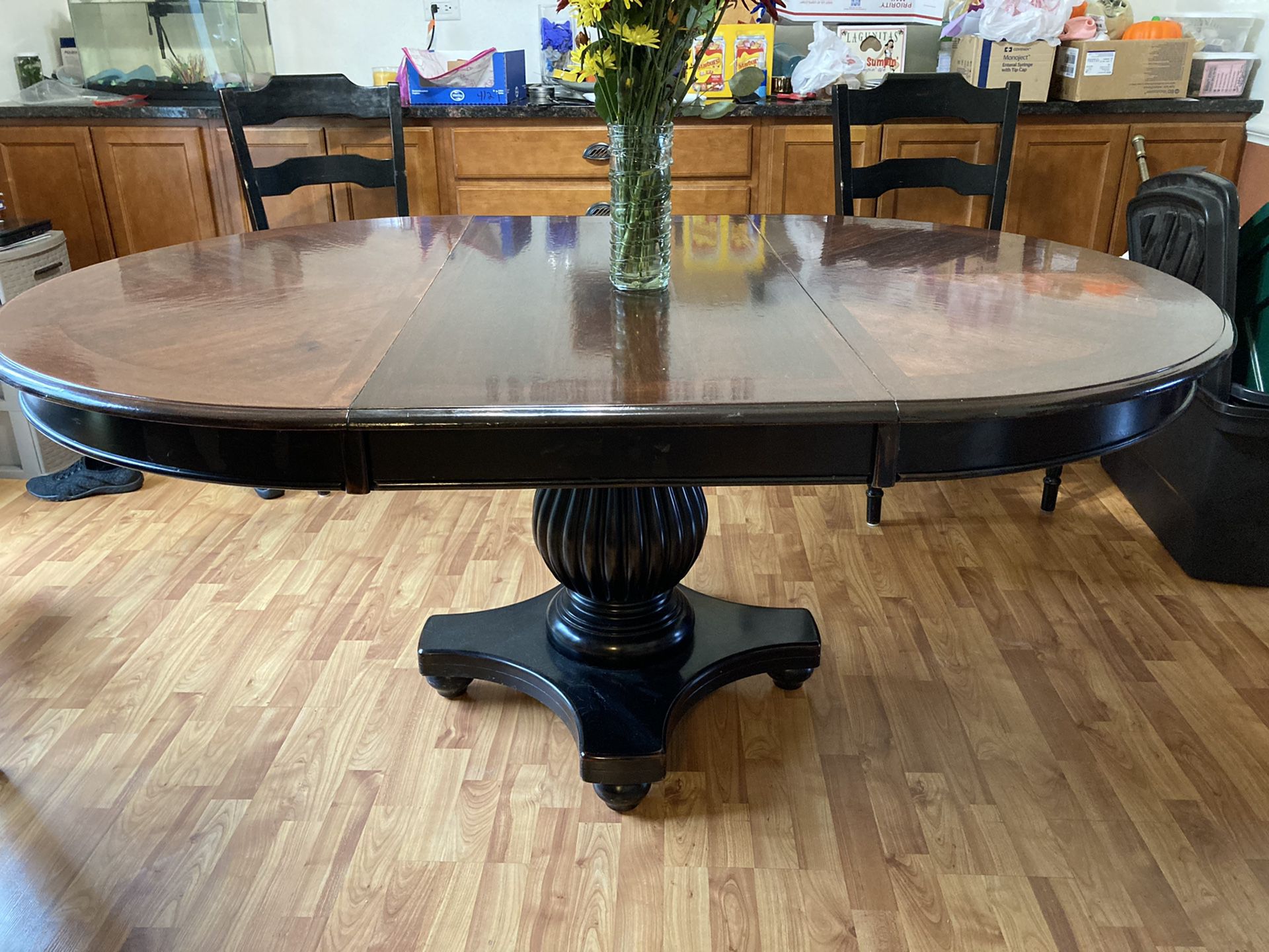 FREE! Kitchen table 70x48 with leaf. 48x48 without leaf. No Chairs