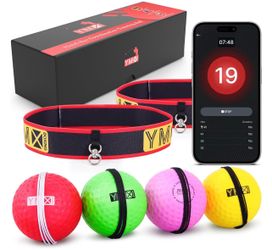 YMX BOXING® Ultimate Reflex Ball Set with App - 4 Balls & 2 Headband