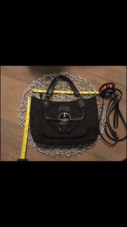 Authentic black coach purse