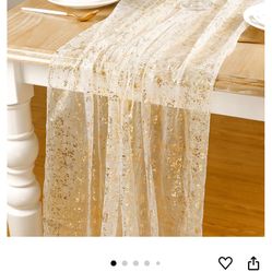 Gold Mesh Table Runner