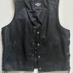 Harley Davidson Leather Vest 