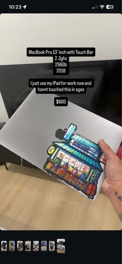 MacBook Pro 18 inch with touchable