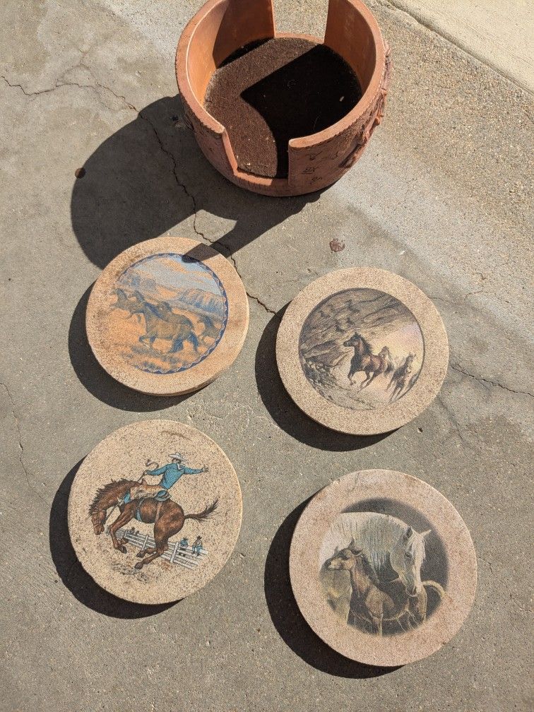 Western Themed Coaster Set