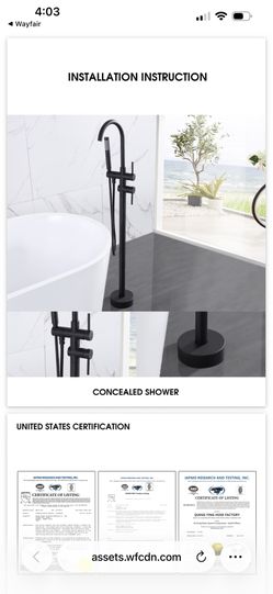 Brand New Tub Filler – Nickel