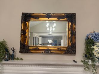 Large Ornate Framed Wall Mirror