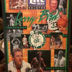 Larry Bird miller lite poster