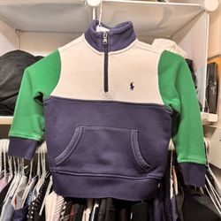 Ralph Lauren 2t Boys Sweater And Button Up Shirt 
