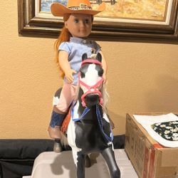 20 Inch Paint Horse And Western Doll