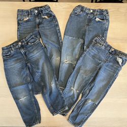 Zara & H&M Set of 4 Size 8 Boys Jeans