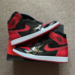 Jordan 1 High OG Patent Bred Size 11.5 Brand New
