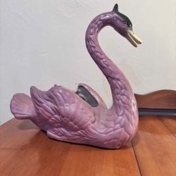 Vintage Pink Swan 16.5”H